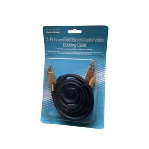 Radio Shack 3ft 91cm Gold‎ Stereo Audio Video Dubbing Cable RCA Connectors